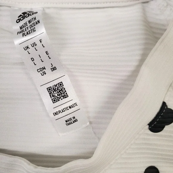 Adidas Paris Open HEAT RDY Freelift Tennis Shirt White Large - Picture 6 of 10